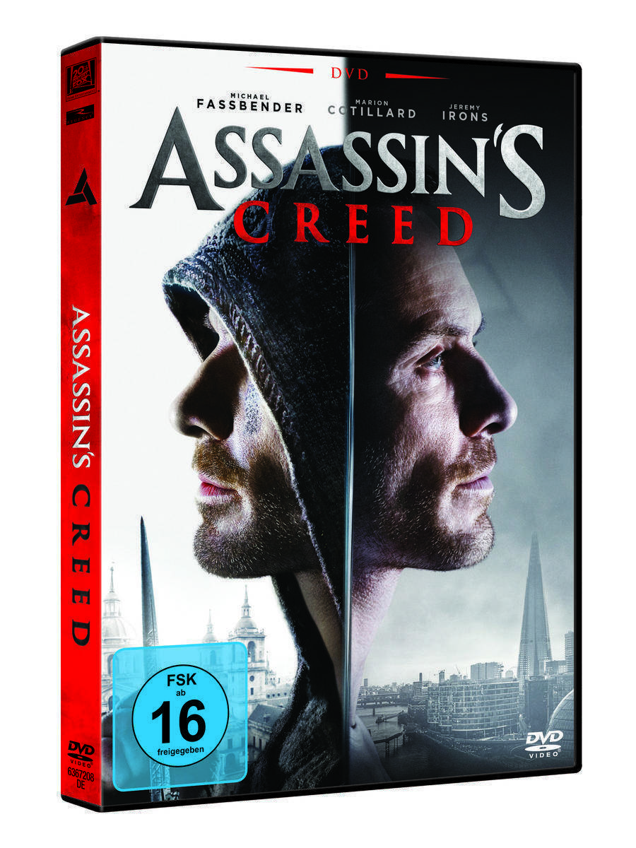 Mehr über den Artikel erfahren Assassins Creed Film DVD Blue Ray (Netto)
