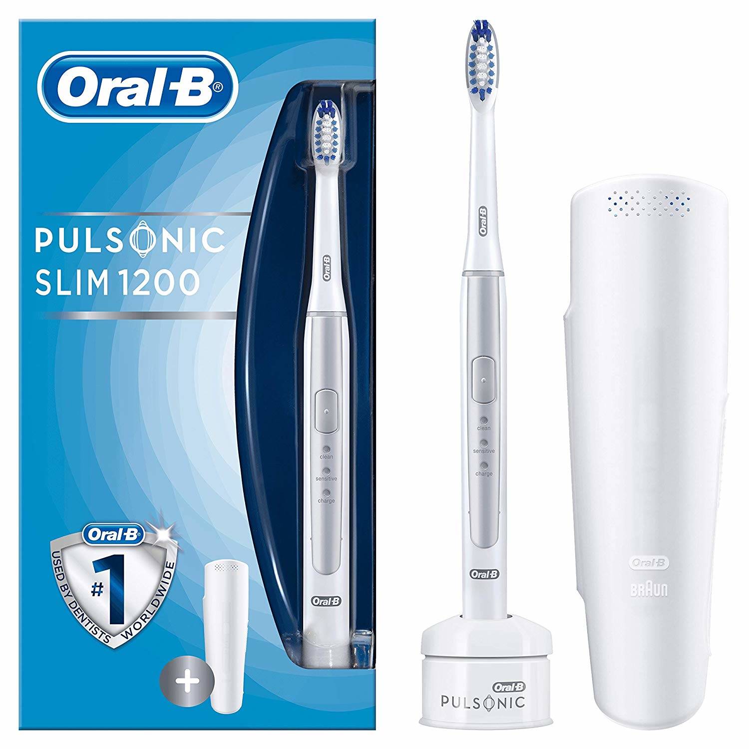 Oral-B Pulsonic Slim 1200 Elektrische Zahnbürste Silver