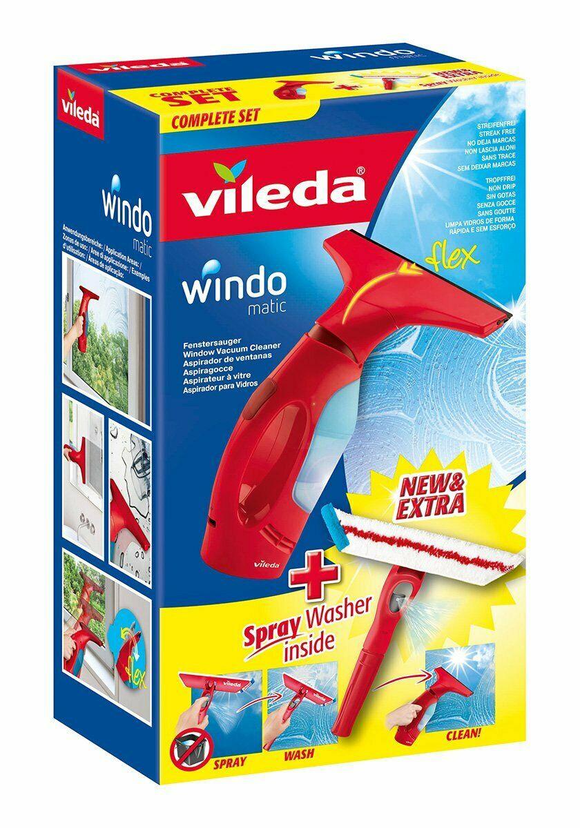 Vileda Fenstersauger Windomatic mit Spray-Einwascher
