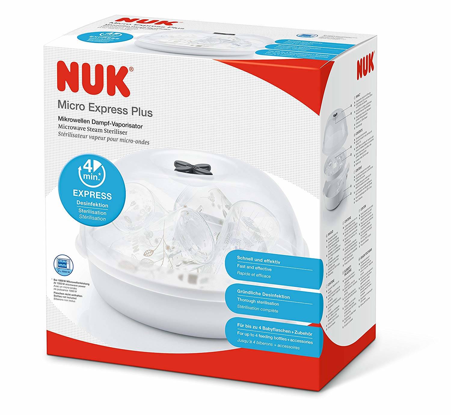 Nuk Micro Express Plus Mikrowellen Dampf-Vaporisator