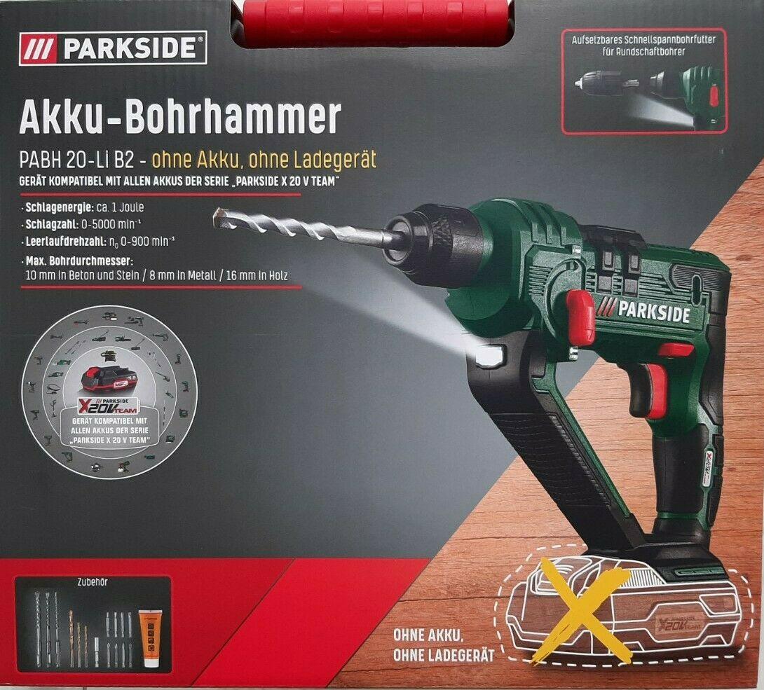 Parkside Akku-Bohrhammer PABH 20-Li B2