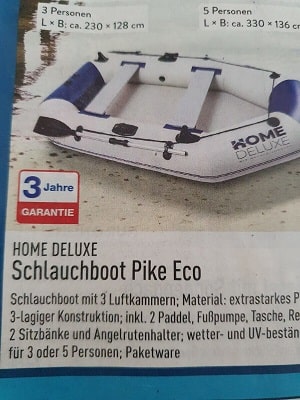 Home Deluxe Schlauchboot Pike Eco