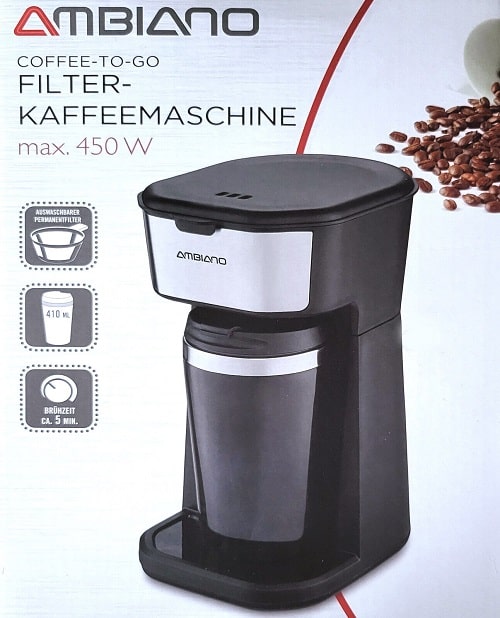 Ambiano Coffee-to-Go Filterkaffeemaschine MD11016