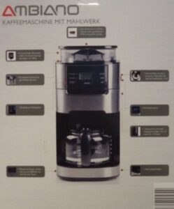 Ambiano Kaffeemaschine mit Mahlwerk