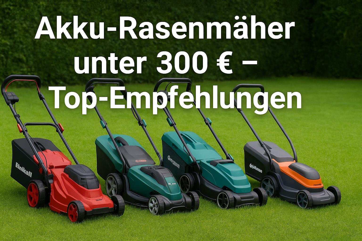 Mehr über den Artikel erfahren Akku-Rasenmäher unter 300 € – Empfehlungen für deinen Garten