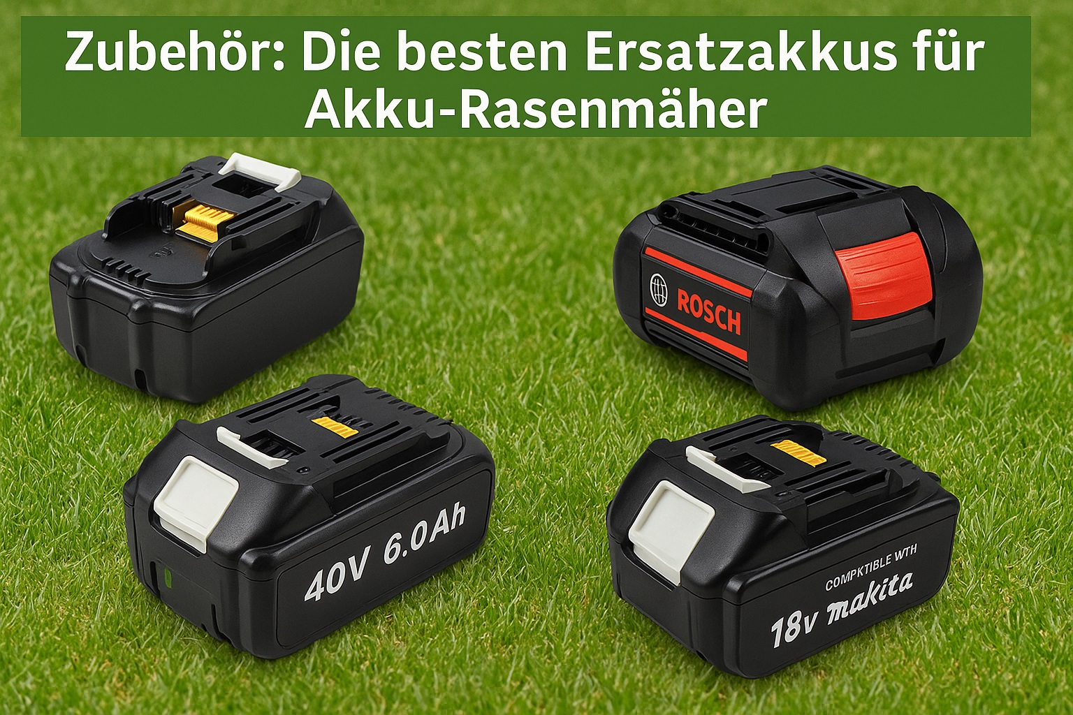 Mehr über den Artikel erfahren Die besten Ersatzakkus für Akku-Rasenmäher
