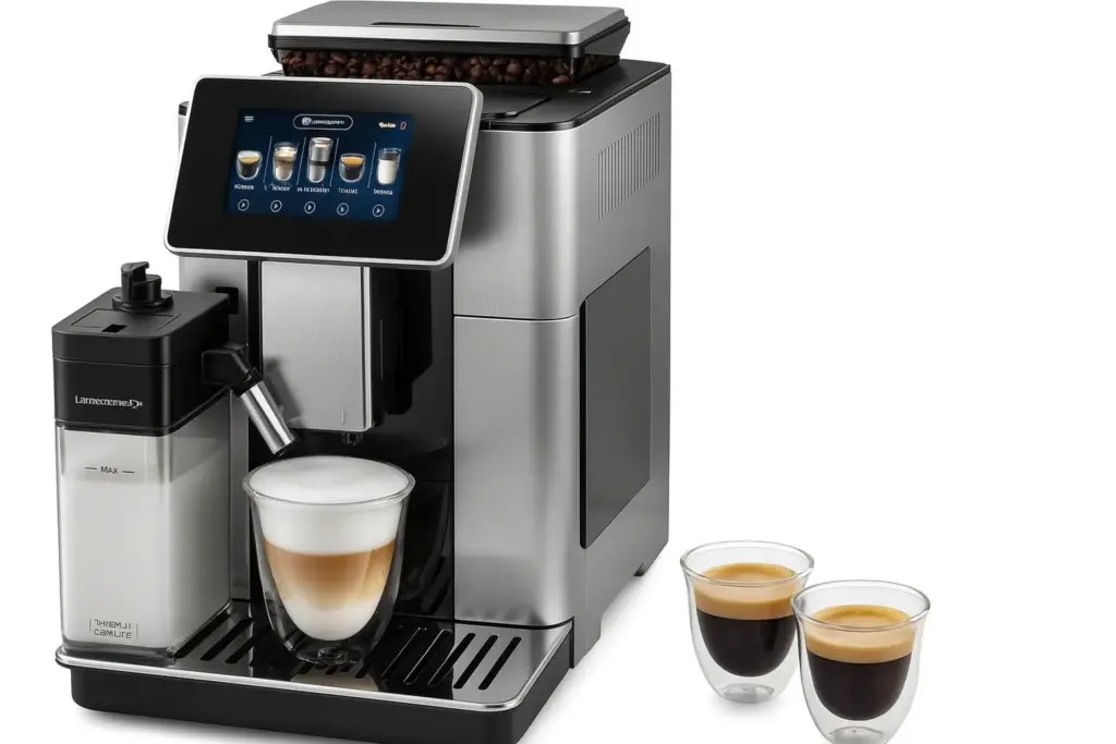 DeLonghi PrimaDonna Soul Kaffeevollautomat mit LatteCrema-Milchsystem, Bohnenbehälter, Touchdisplay und frischem Cappuccino im Glas – im Test 2025