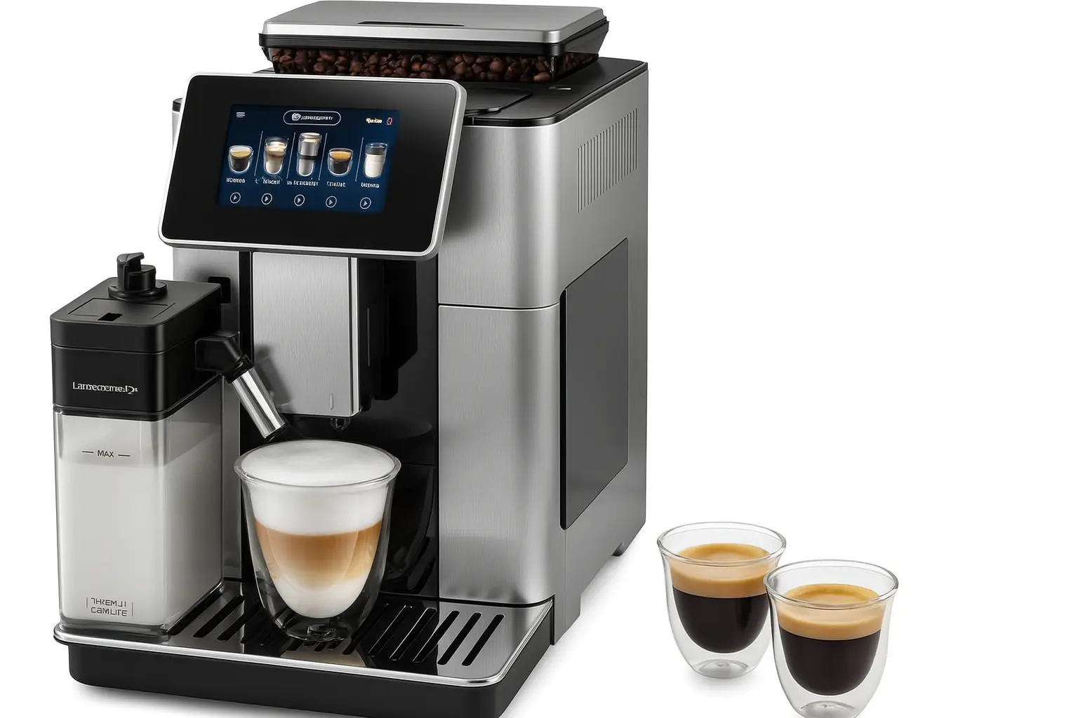 DeLonghi PrimaDonna Soul Kaffeevollautomat mit LatteCrema-Milchsystem, Bohnenbehälter, Touchdisplay und frischem Cappuccino im Glas – im Test 2025