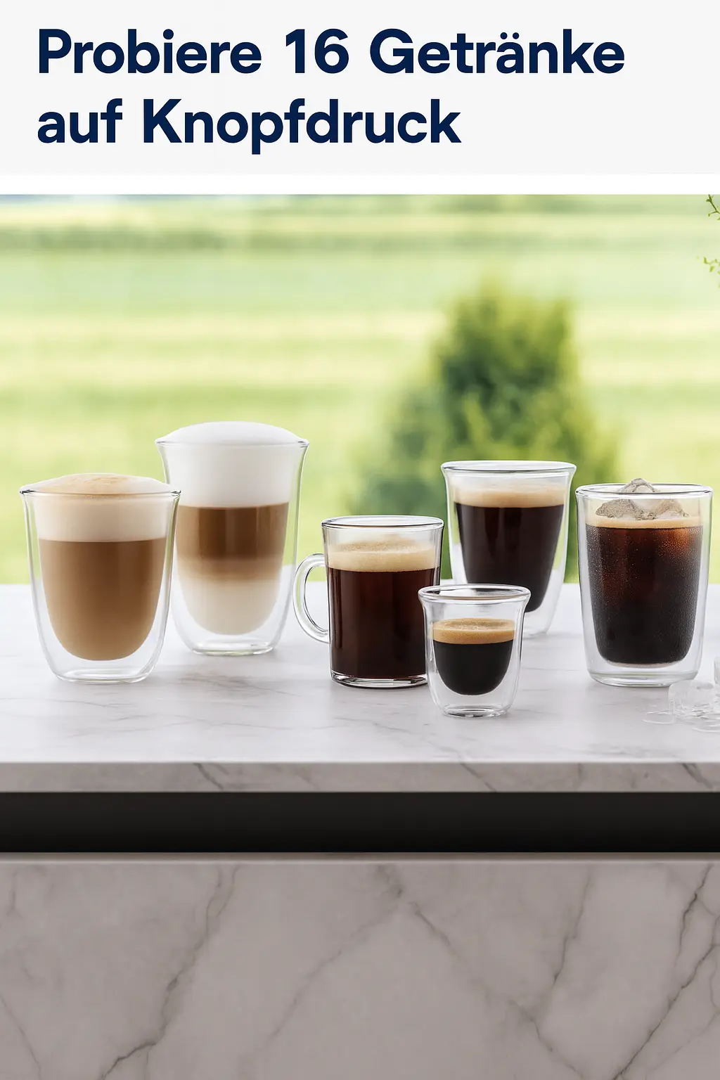 Kaffeevollautomat Test Delonghi – 16 Getränke auf Knopfdruck bei der DeLonghi Rivelia: Vielfalt von Espresso bis Eiskaffee