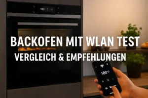 Moderner WLAN-Backofen in stylischer Küche – Symbolbild für den Backofen mit WLAN Test & Vergleich auf aldido.de