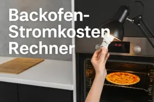 Ein moderner Einbaubackofen in heller Küche – Symbolbild für Stromkostenrechner und Energieverbrauch im Haushalt