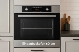 Moderner Einbaubackofen 60 cm Edelstahl in einer Einbauküche – Symbolbild für Test & Vergleich