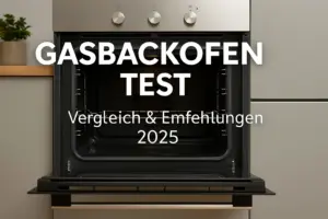 Moderner 90 cm Gasbackofen eingebaut in eine elegante Küche – für den großen Haushalt im Test 2025