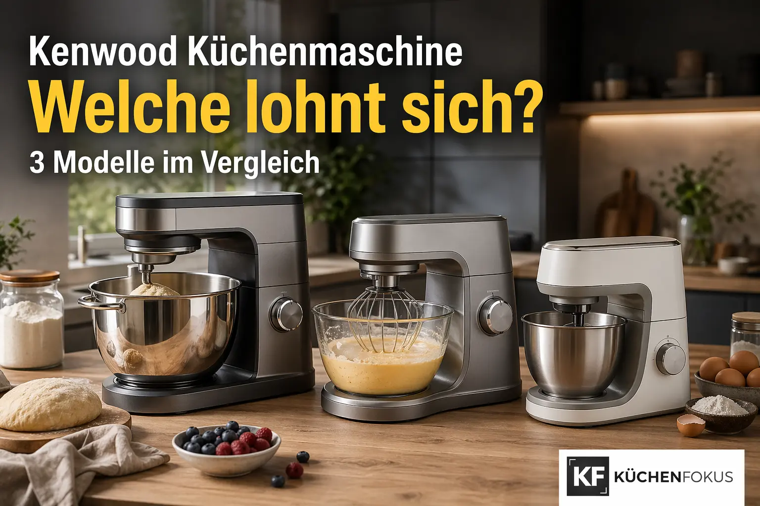 Mehr über den Artikel erfahren Kenwood Küchenmaschine Test: Diese 3 Modelle lohnen sich wirklich
