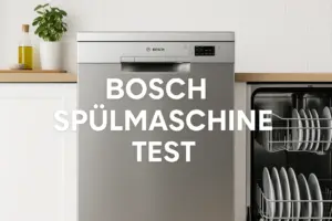Moderne Bosch Spülmaschine in heller Küche – Test & Vergleich 2025