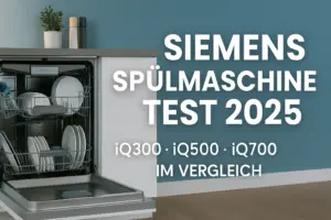Siemens Spülmaschine in moderner Küche – Test 2025 der Serien iQ300, iQ500 & iQ700 im Vergleich