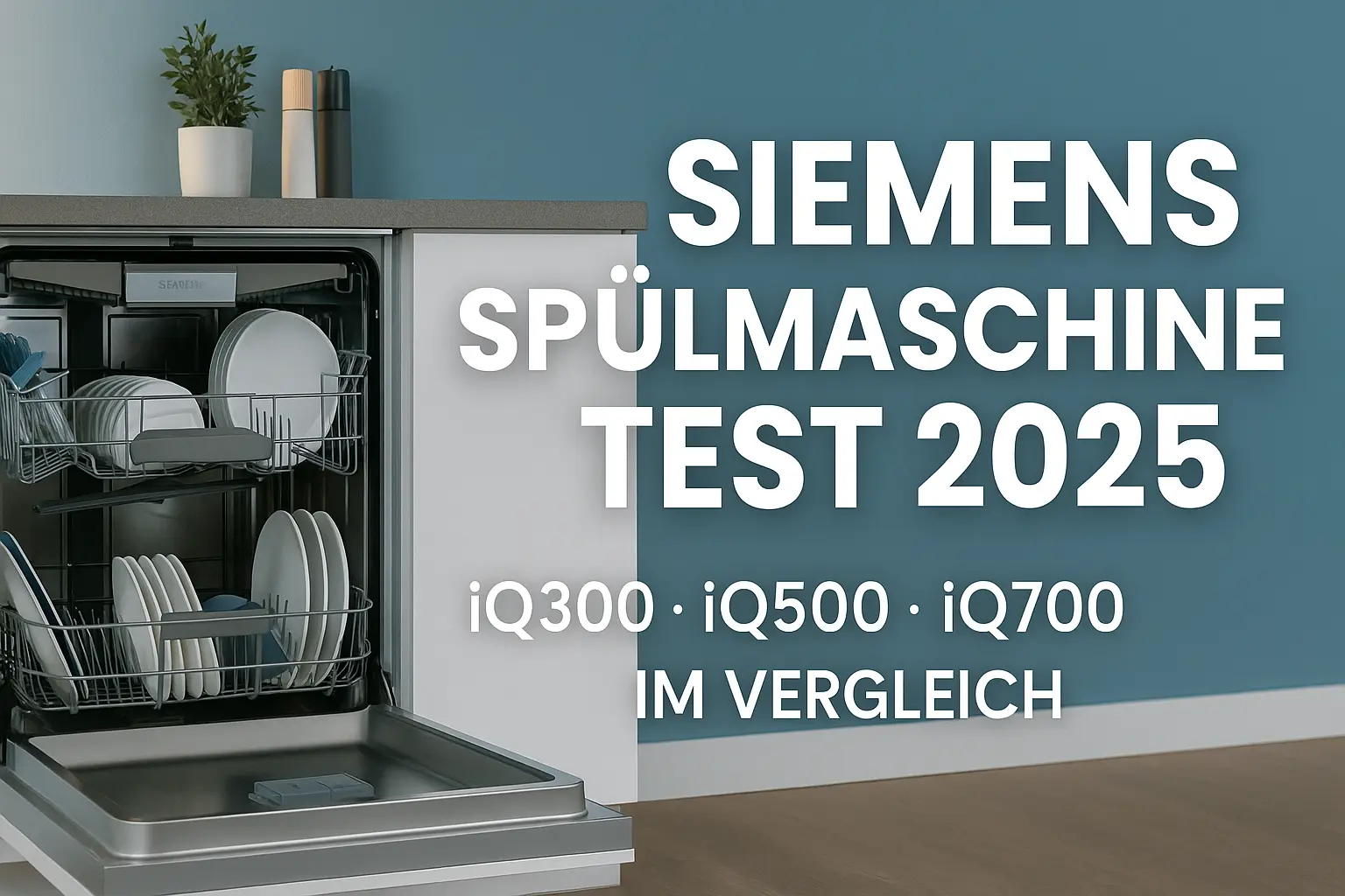 Mehr über den Artikel erfahren Siemens Spülmaschine Test 2025 – iQ300, iQ500 & iQ700 im Vergleich