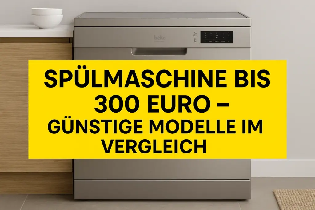 Günstige Spülmaschine bis 300 Euro im Test – kompakte Modelle für kleine Haushalte