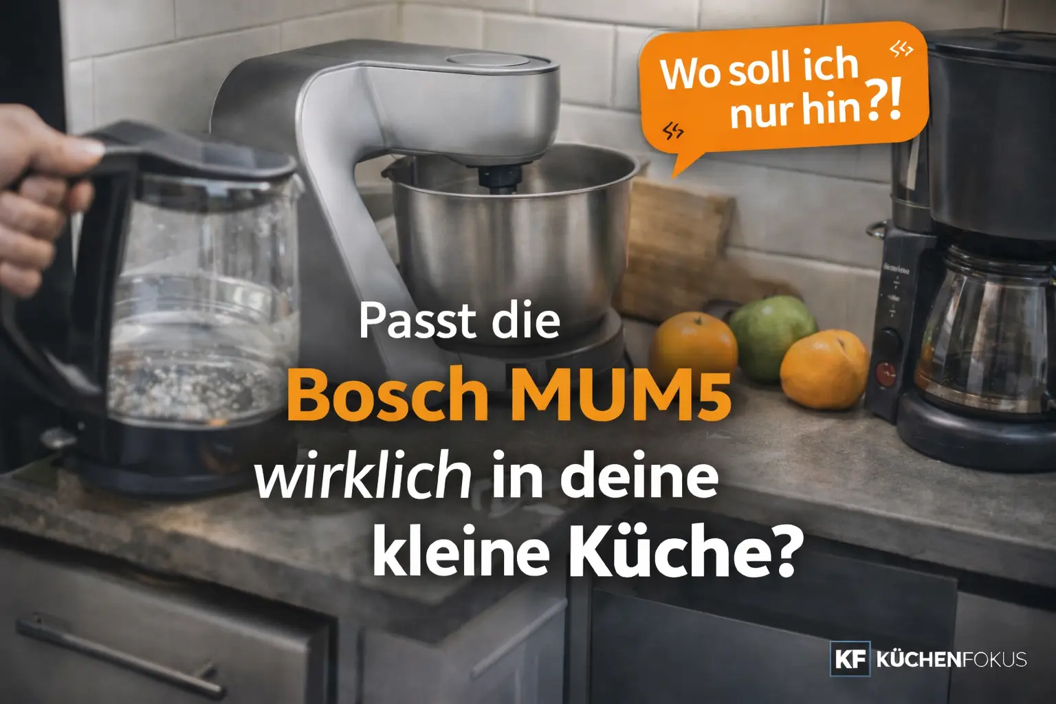 Mehr über den Artikel erfahren Kleine Küche, große Küchenmaschine? Wann die Bosch MUM5 zu sperrig wird