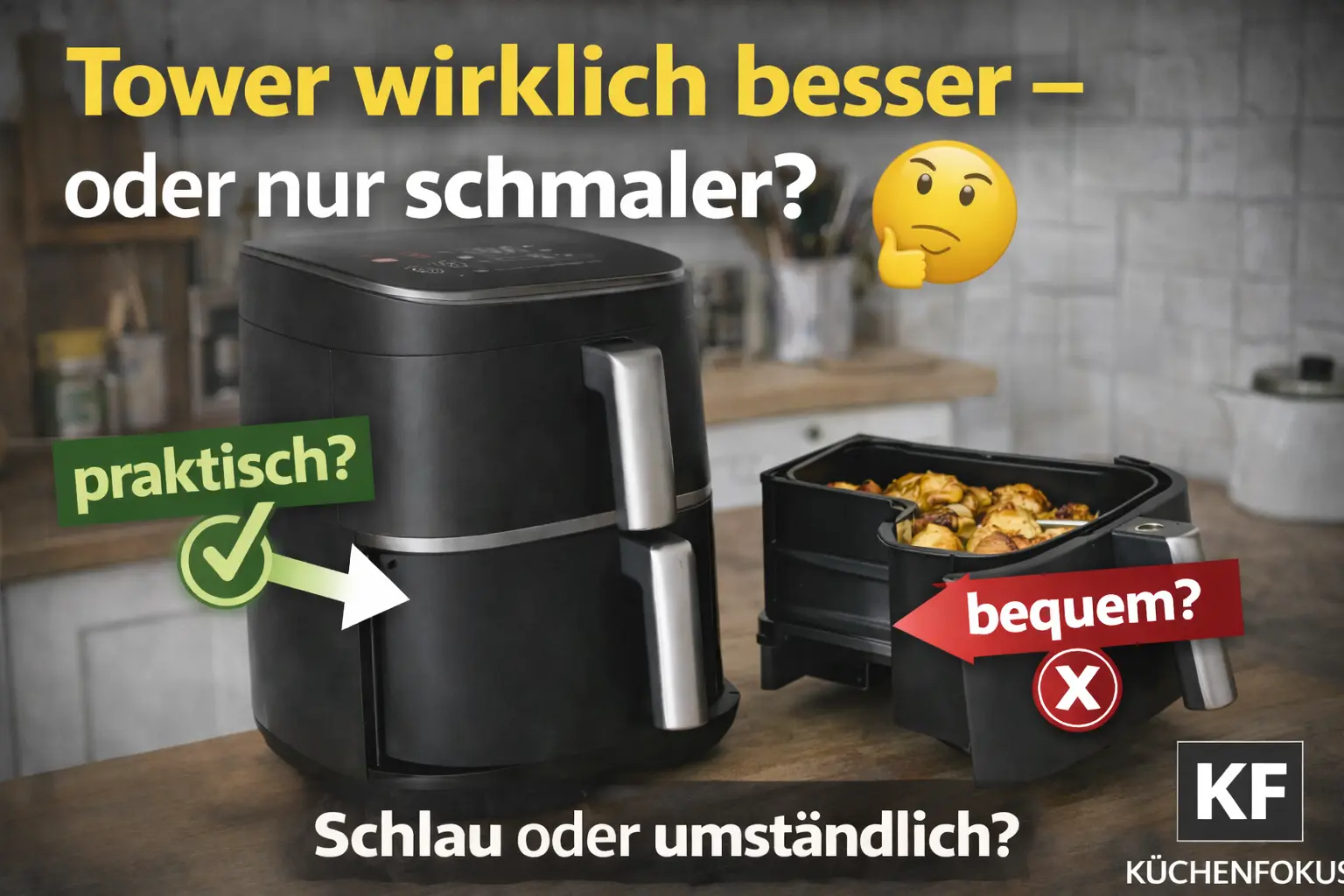 Mehr über den Artikel erfahren Ist das Tower-Format der COSORI Turbo Tower Pro wirklich besser – oder nur schmaler?