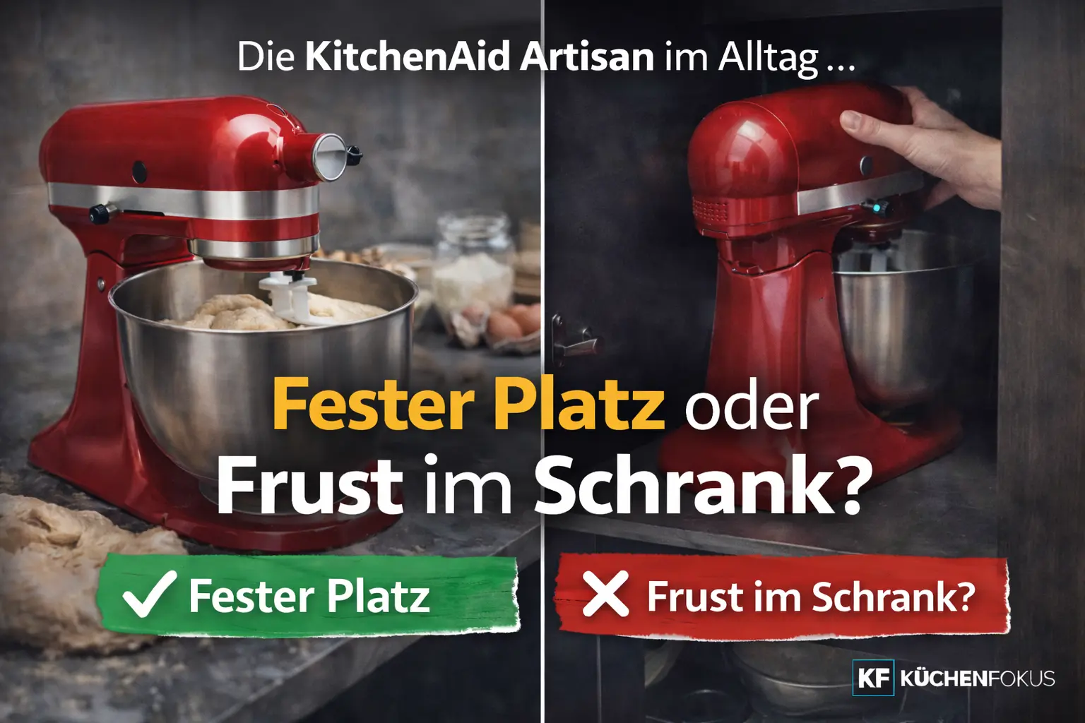 Mehr über den Artikel erfahren Ständig wegräumen? Dann verliert die KitchenAid Artisan Küchenmaschine viel von ihrem Reiz