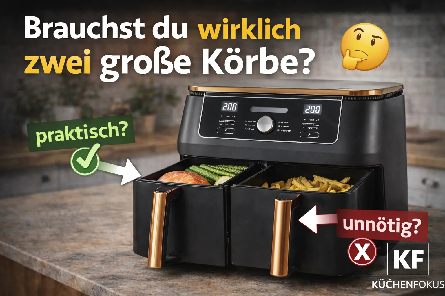 Mehr über den Artikel erfahren Brauchst du bei der Ninja AF400EUCP wirklich zwei große Körbe?