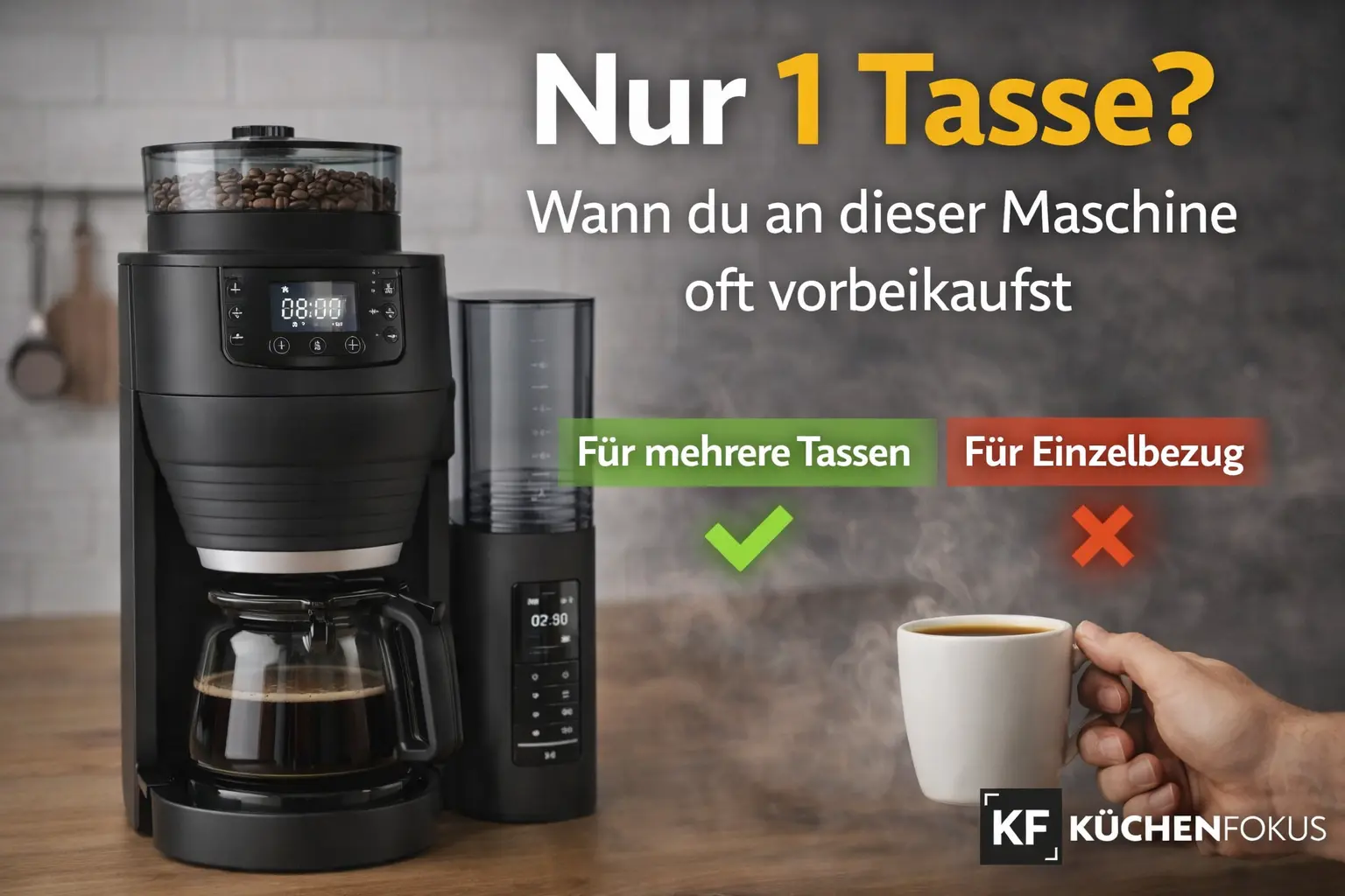 Mehr über den Artikel erfahren Für 1 Tasse oft die falsche Logik: Wann die Melitta AromaFresh Pro X an deinem Alltag vorbeigeht